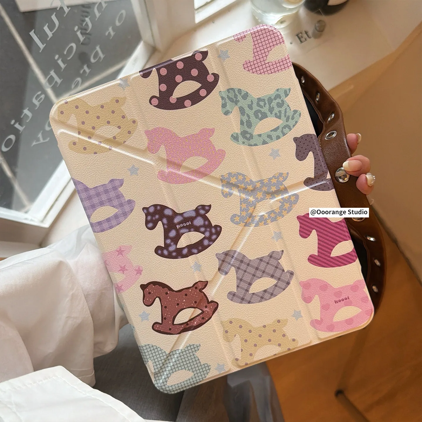 Ins Trojan Horse Star Table Case For iPad Pro 11 12.9 13 M2 M3 M4 M5 Shell 8.3 9.7 10.2 5/6/7/8/9/10/11th Air 2 3 4 5 6 7 Cover