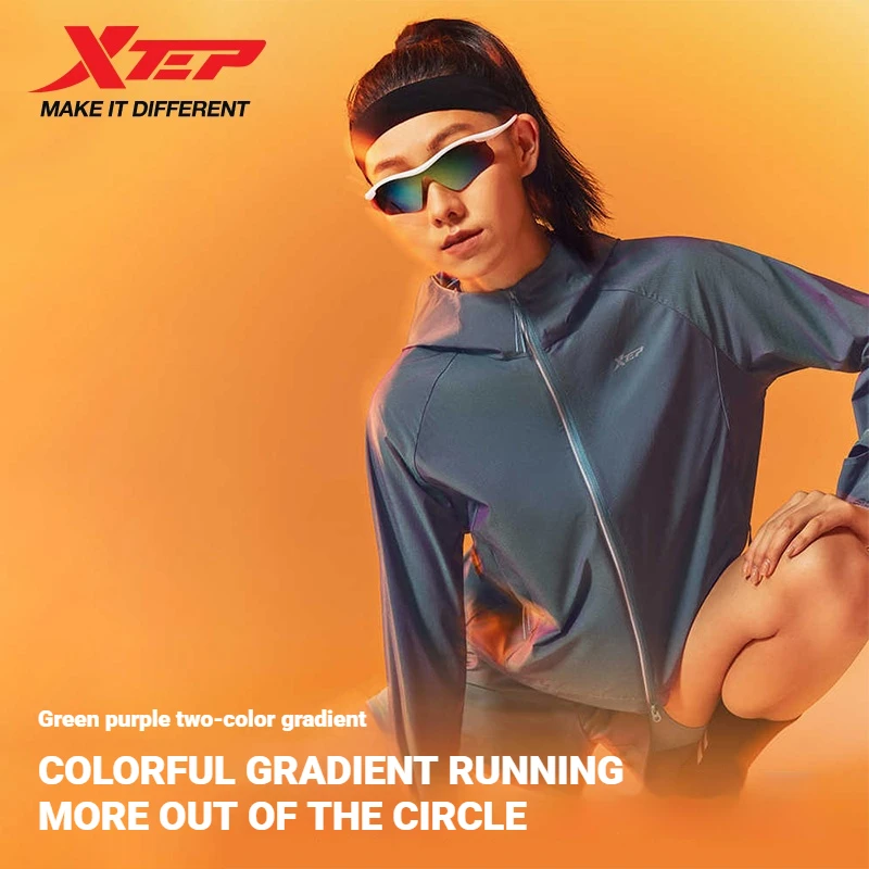 Xtep 2000KM-PRO 2026 Quick-Drying  For Women Jacket Training Comfortable Green Fitness Top Jacket Zipper Sportswear 874228140127