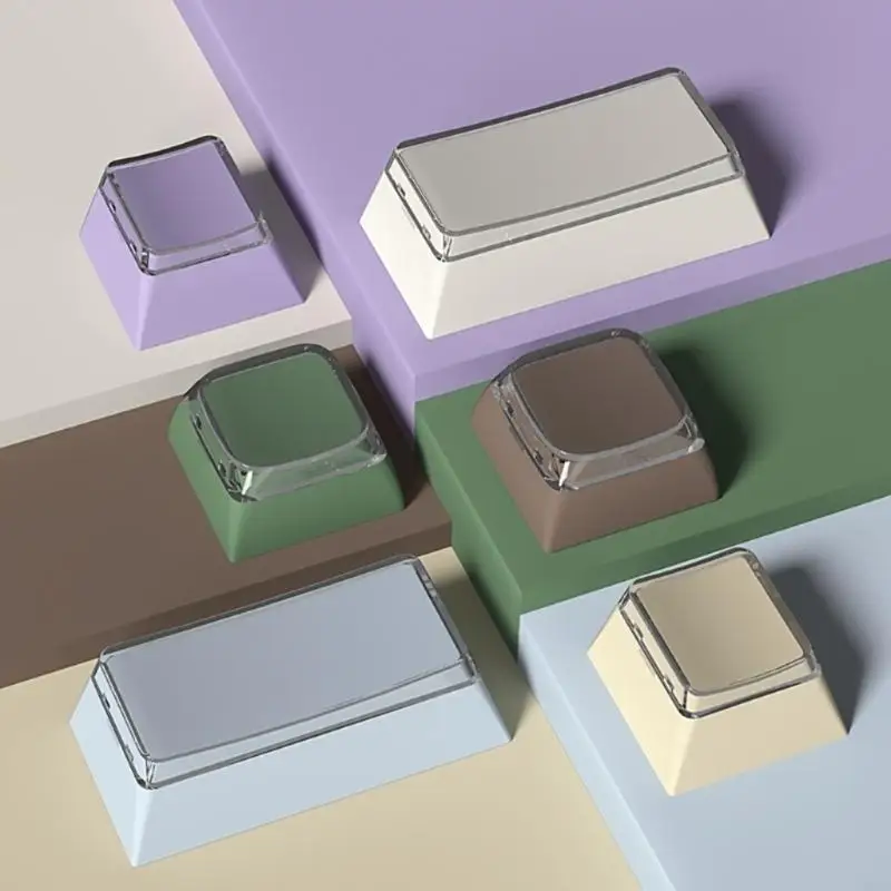 8pcs XDA Profile PBT+PC Keycap Set, Durable, Comfortable Typing for Mechanical Use with Classical Colors