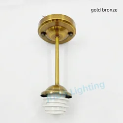 E27 Socket Lamp Holder Metal Ceiling Plate Ceiling Canopy Iron Ceiling Rose with Rod for LED Lamp Base Pendant Light Lampshades