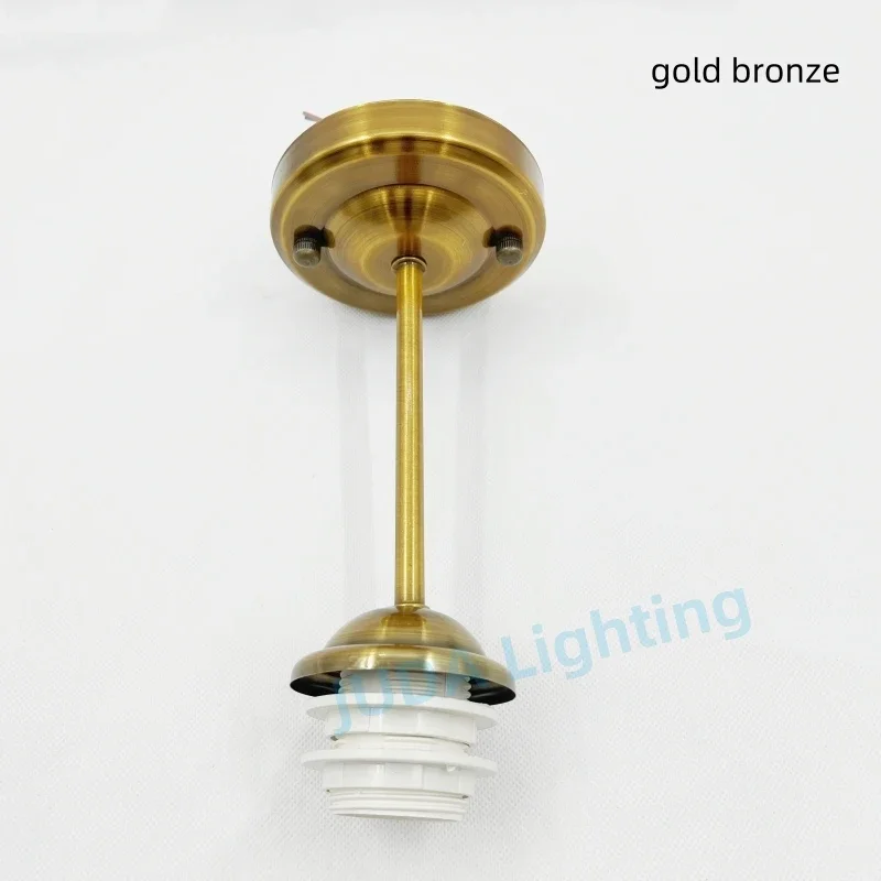 Imagem -01 - Soquete Suporte da Lâmpada de Metal Placa Teto Dossel Ferro Rosa com Haste para Base da Lâmpada Led Luz Pingente Abajures E27 soquete suporte da lampada de metal placa teto dossel ferro rosa com haste para base da lampada led luz pingente abajures e27 01