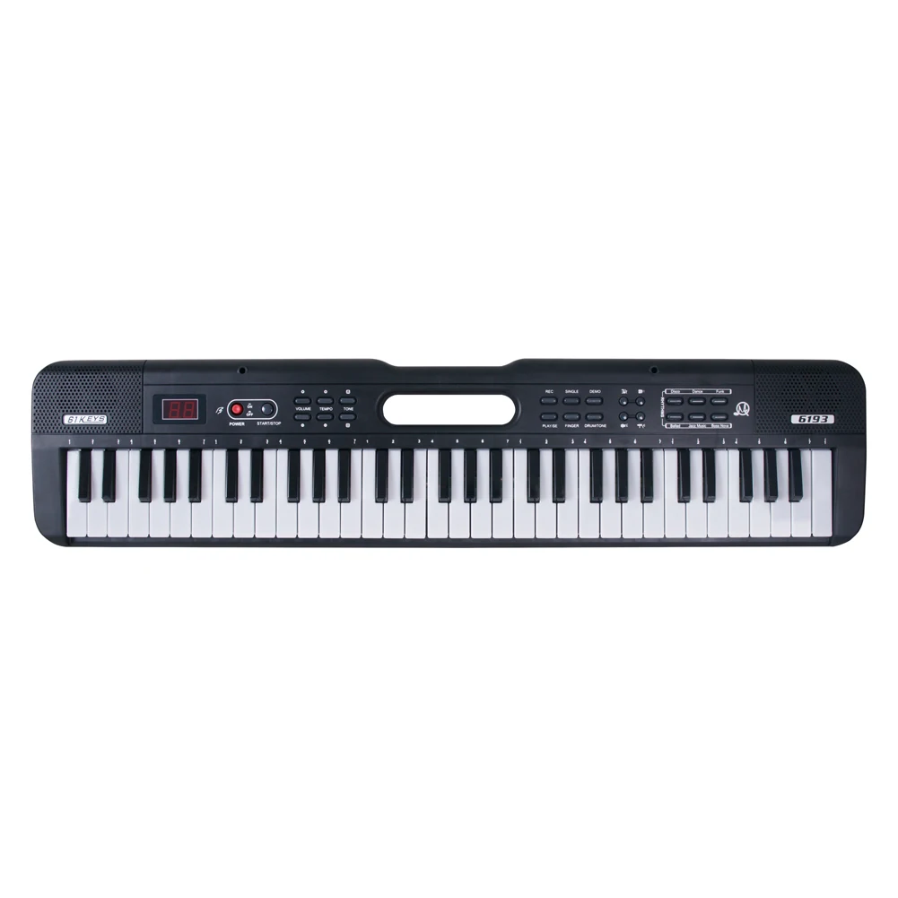 Portable 61 Keys Digital Music Electronic Keyboard Kids Multifunctional Electric Piano for Piano Student Musical Instrument