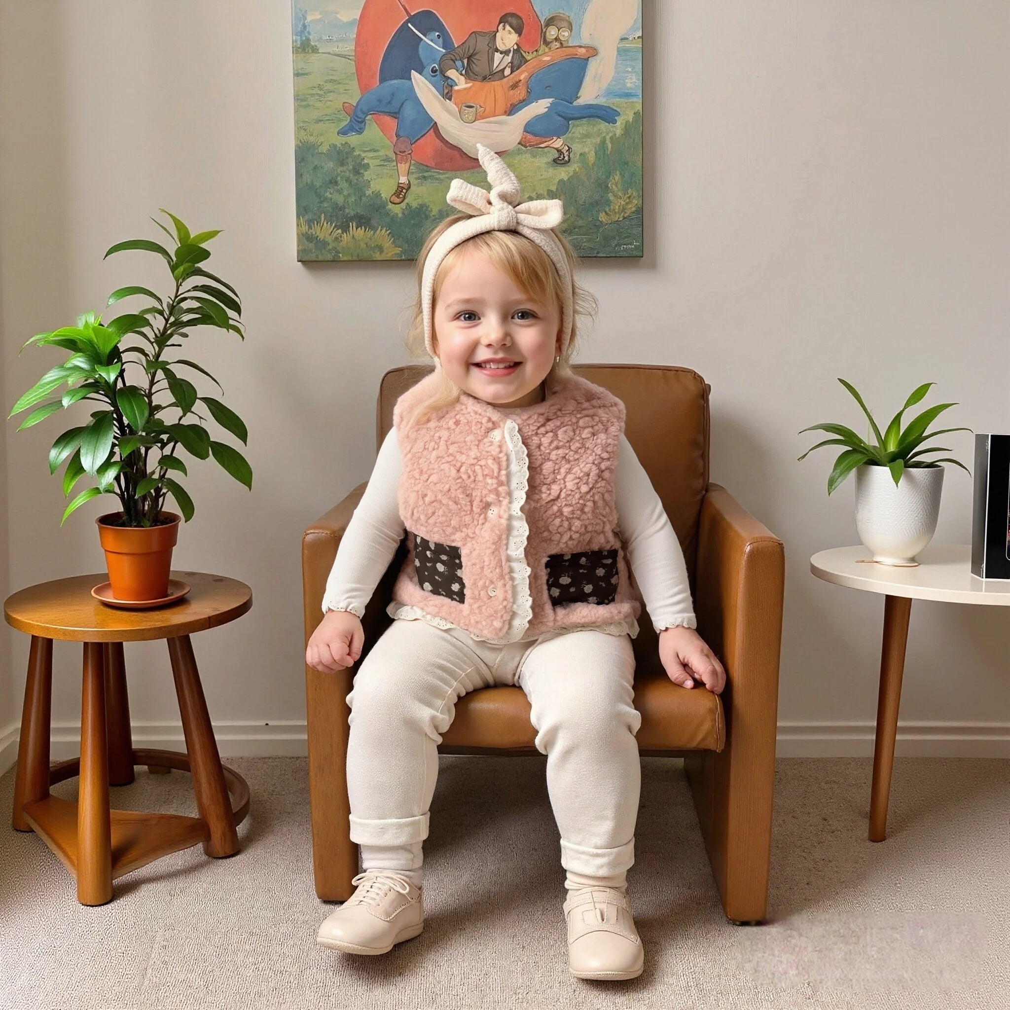 

Baby Girl Coat Vest Winter Solid Color Cartoon Bear Baby Girl Top Cute And Warm Girl's Vest Baby Clothes