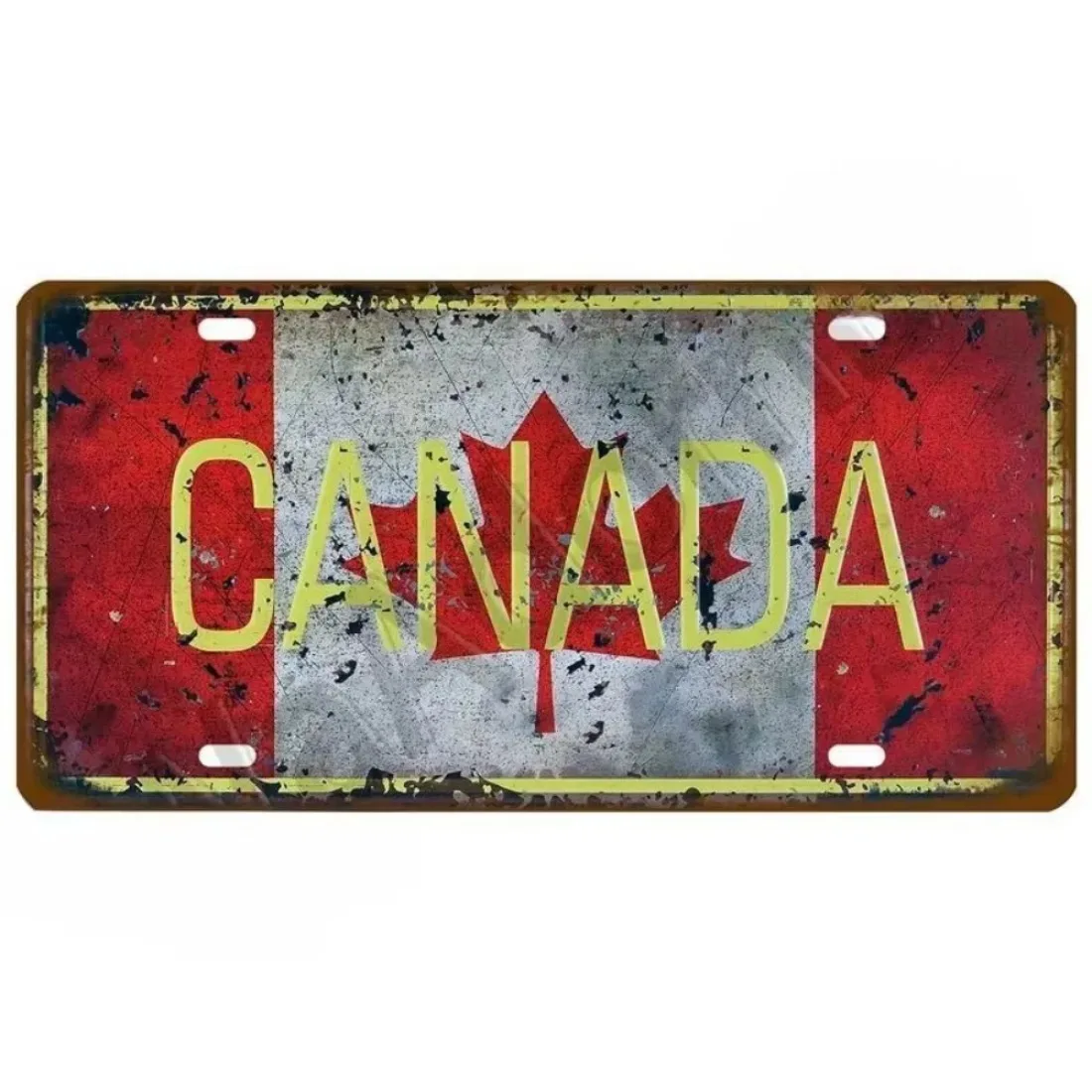 لوحة تين تسجيل فرنسا روسيا إسبانيا علامة معدنية ألمانيا الولايات المتحدة الأمريكية علم الدولة لوحة ترخيص لجدار المنزل مطعم الحرفية ديكور