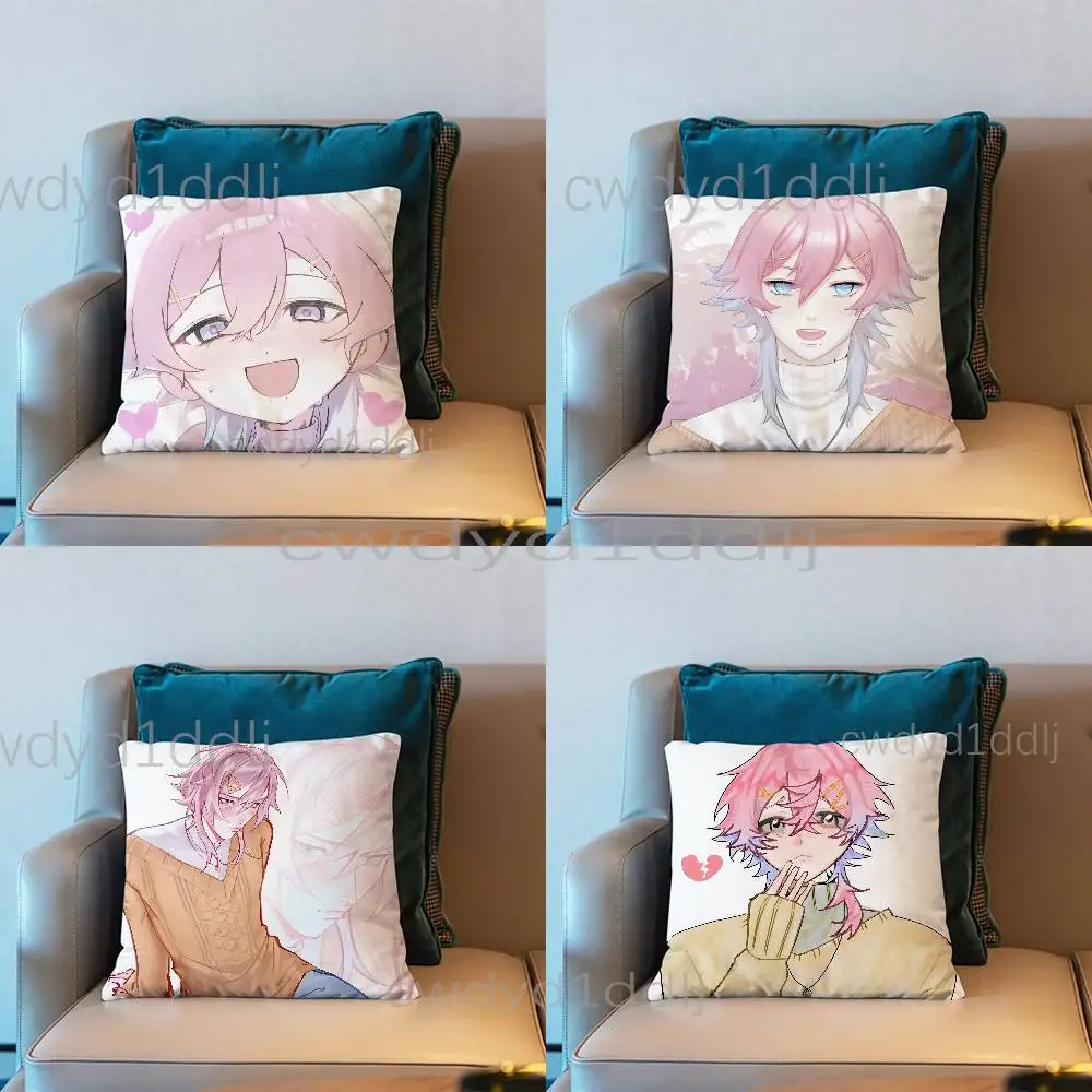 

14DWY 14 Days With You Ren Pillow Case Short Plush Sofa Decorative Gift Home Double-sided Printing Cushio