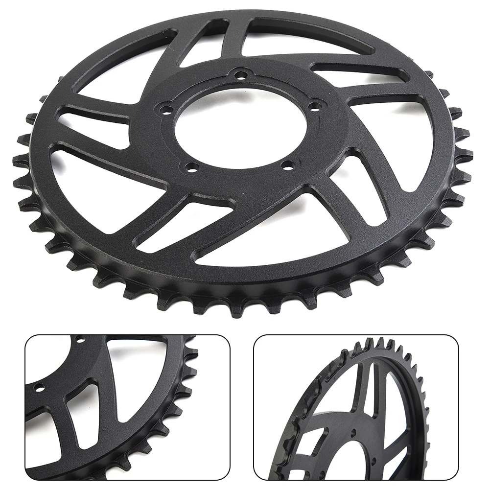 Brand New ChainRing Crankset Aluminum Alloy Black Correction Disc For Electric Bicycle Offset FOR -BAFANG BBS01 BBS02