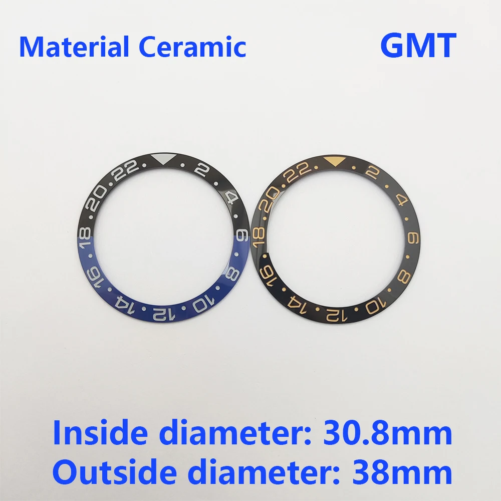 

38mm*30.8mm Watch Bezel Original High-quality Ceramic Inserts GMT Watch Watch Accessories Fits For Diver Watch nh35 Watch