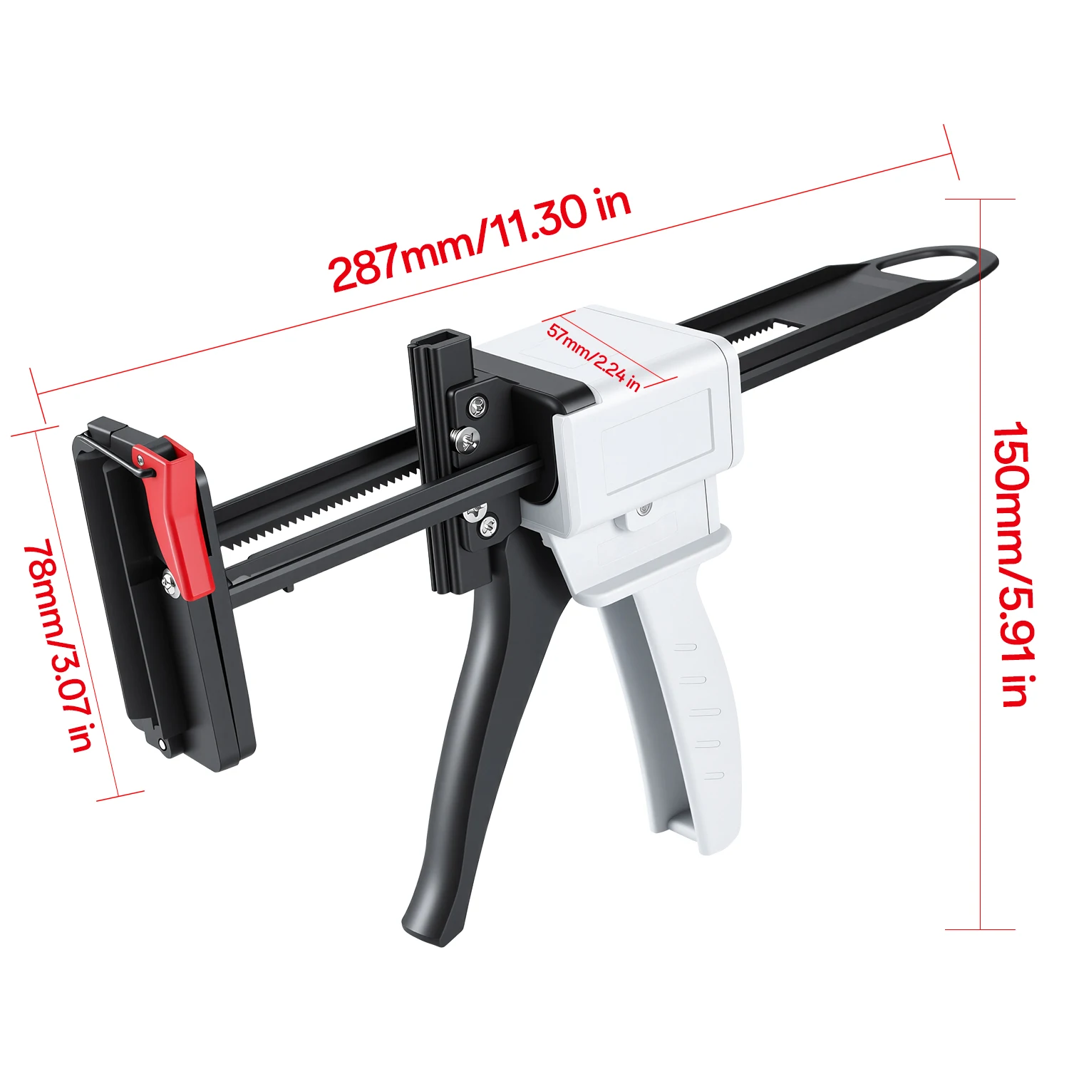 704 Toothpaste Glue Gun Silicone Sealant Gun Manual Glue Gun Auto Repair Tool Manual Extruder Aluminum Tube Glue Extruder