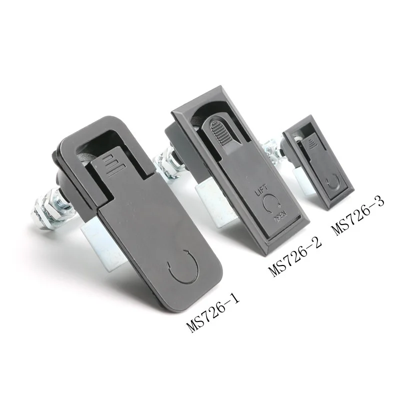

1 шт. MS726-1-2-3 Плоский регулируемый замок с поворотным механизмом для распределительных коробок и электрических шкафов, фурнитура
