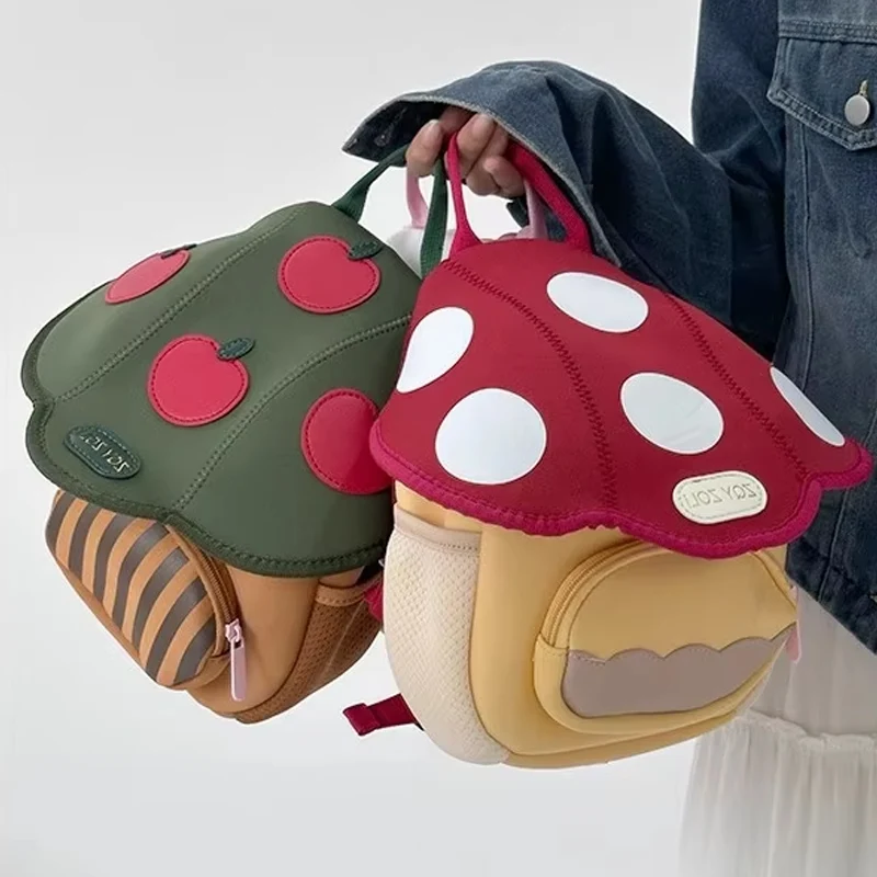 

2024 New Design Mini Cute Mushroom Backpack with Advanced Sense, Popular Cute Treasure Series Children's Backpack