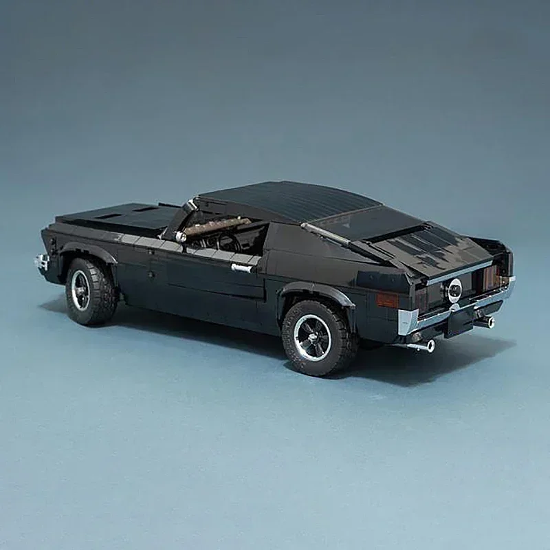 Moc Bouwstenen Automodel Klassieke Zwarte Mustang Sportwagen Technologie Modulaire Blokken Geschenken Kerst Speelgoed DIY Sets Montage