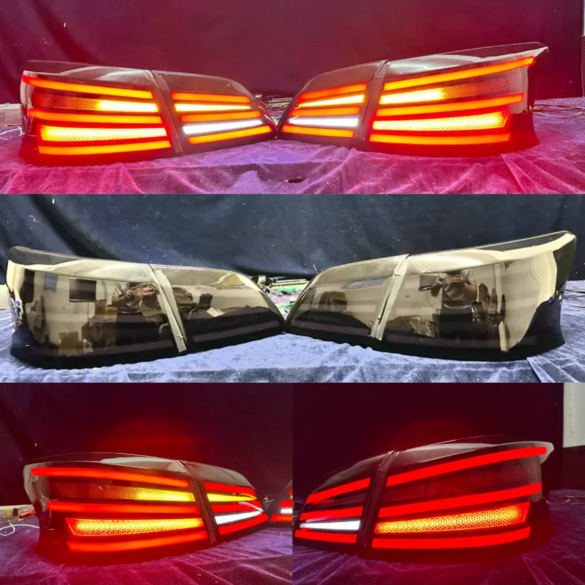 Colorful LED TailLight Assembly for Nissan Sylphy Sentra 12-24 with changeable Light Turn Signal custom Car Accessories