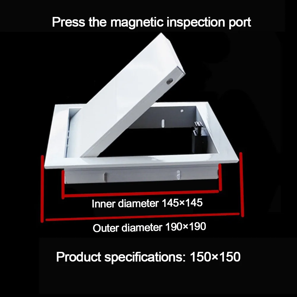 

Панель доступа из алюминиевого сплава, открывающаяся заподлицо, легко защелкивающаяся крышка отверстия для стены, потолка, съемный инспекционный порт, украшение люка, универсальное