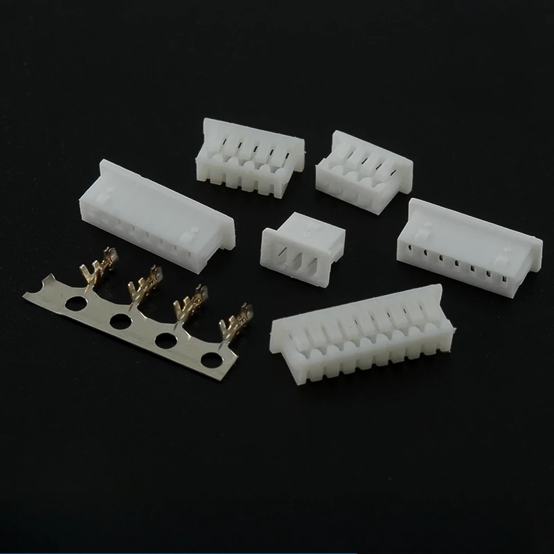50pcs JST1.25 connector 1.25MM PITCH FEMALE HOUSING Plastic Shell Plug 2P/3P/4P/5P/6P/7P/8P/9P/10P/11P/12P FOR PCB BOARD jst