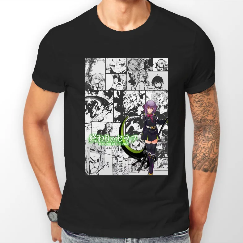 Seraph of the End Shinoa Manga Strip Anime Unisex Tshirt T-Shirt Tee ALL SIZES