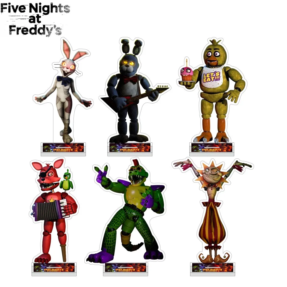 Five Nights At Freddys New 15cm Acrylic Stand Keychain FNAF Springtrap Sun Moon Roxanne Foxy Bonnie Chica Game Figure Fans Gift