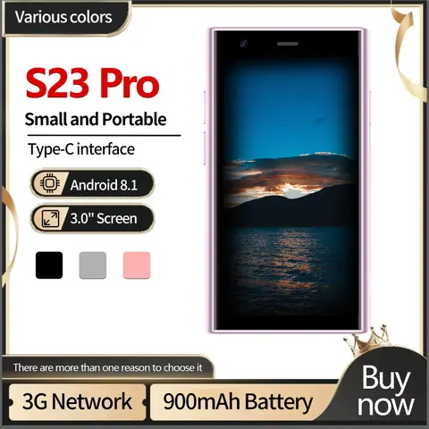 S23 3G All Network Mini Smartphone 3-tums Android 8.1-system PlayStore Dubbelt SIM-kort Dubbel standby Alla nätverk 10 best sales från 23 - №4