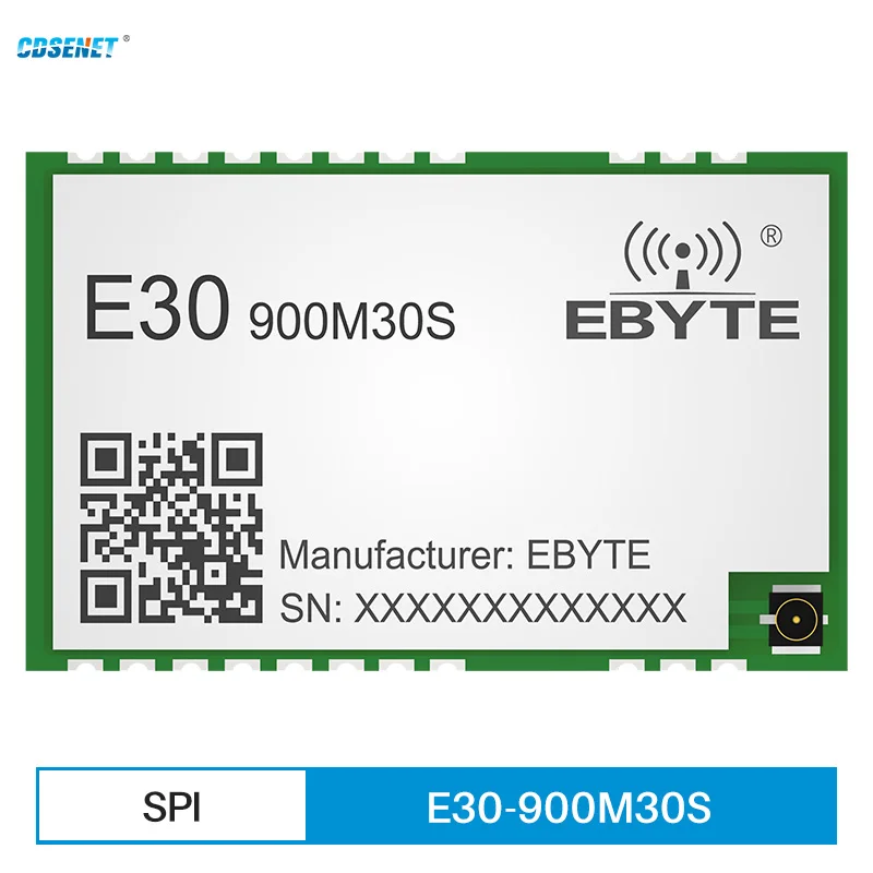 

SI4633 868MHz 915MHz RF Wireless Module SPI Long Distance 5.6Km 30dBm IPEX for Smart Home WEAR VR RFID CDSENET E30-900M30S