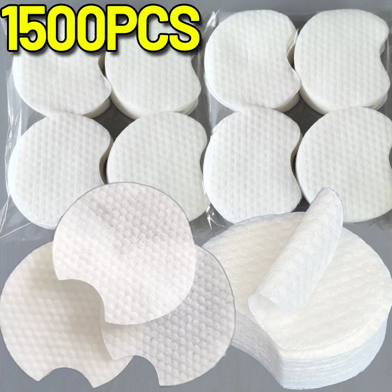 300/600/1500개 진주 패턴 메이크업 리무버 코튼 페이셜 클리닝 부드럽고 두꺼운 젖은 압축 코튼 패드 여행용 메이크업 리무버 패드
