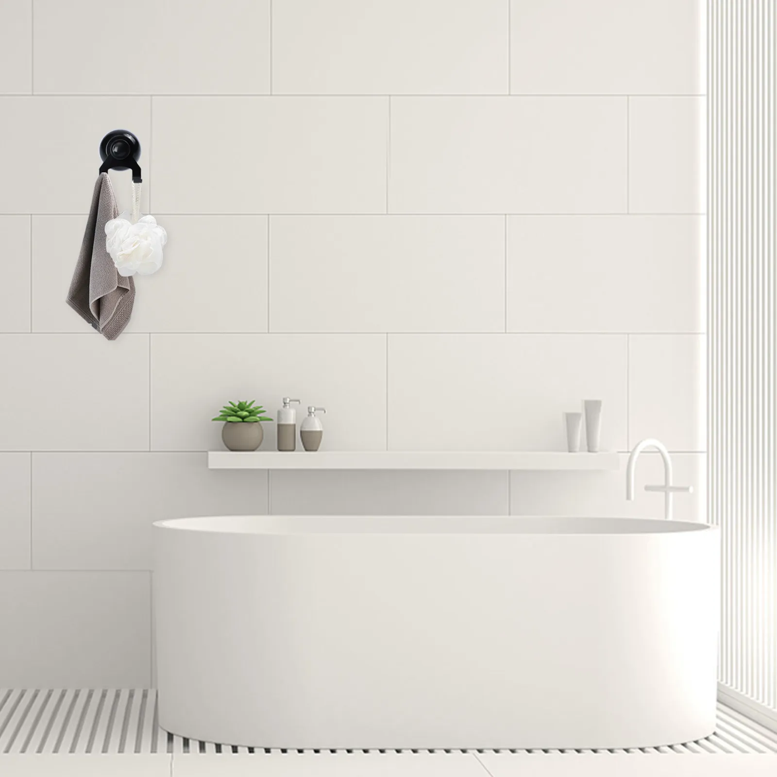 

Крючок-присоска из нержавеющей стали, сверхпрочный настенный держатель для кухни и ванной, для гладких поверхностей, без следов, вакуумный крючок-держатель