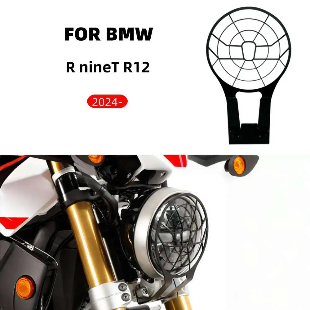 

For BMW R NineT 2024- Modified Headlight Protection Net, Headlight Protection Cover, Front Headlight Protection Component