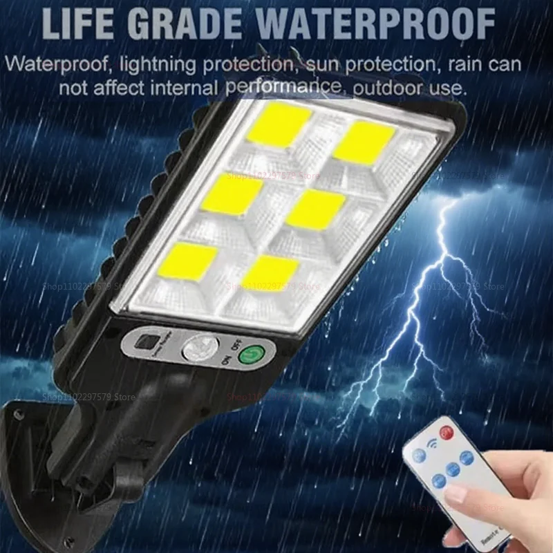 جديد في الهواء الطلق إضاءة مقاومة للماء LED أضواء استشعار الحركة مع جهاز التحكم عن بعد لحديقة شرفة فناء المرآب الأمن الإضاءة الخفيفة