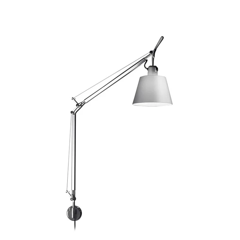

Rocker arm telescopic designer study bedroom bedside reading medieval wall lamp