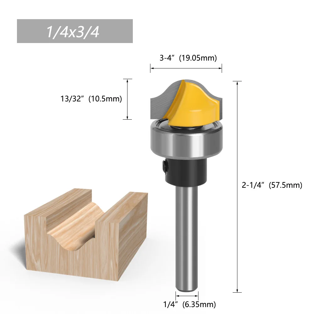 8 Handle 1/4 Handle 1/2 Handle 6 Handle Imitation Arc Cleaner Panel Carving Knife Trimming Machine Head Woodworking Tool