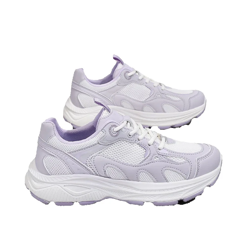 Warrior Women's Shoes 2025 New Summer Thin Mesh Breathable Casual Shoes Lightweight Dad Shoes Hiking Shoes For Women_vogvips.com