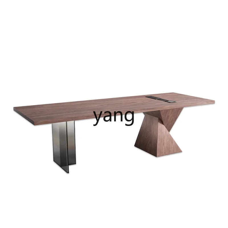 

CX Walnut Desk Adult Home Light Luxury Modern Study Long Workbench Computer Desk