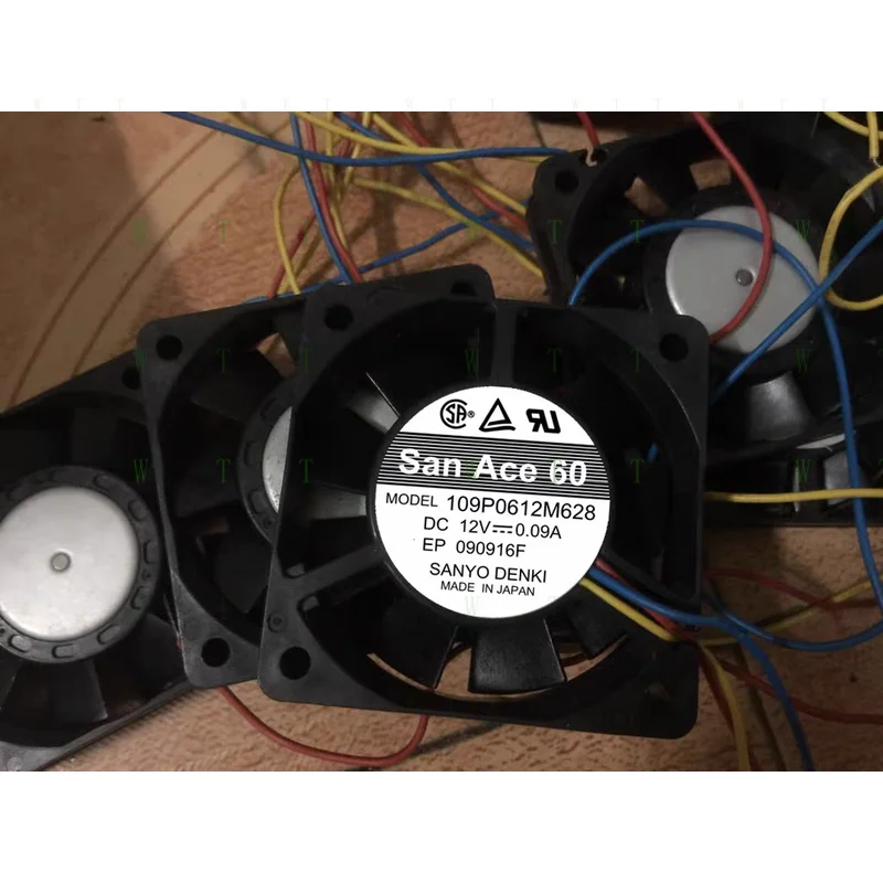 

H 1 шт. для вентилятора SANYO 109P0612M628 DC12V 0,09A 6015 6 см 3-проводной охлаждающий вентилятор