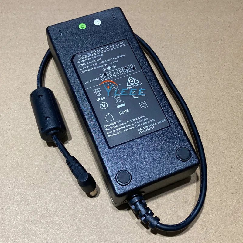 Genuine EDAC POWER ELEC EA10952 24V 3.75A  5.5*2.1mm AC Adapter Charger Original