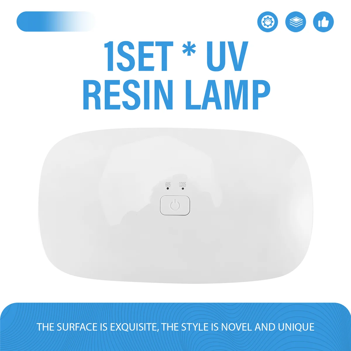 A03V 樹脂 UV ランプ、48W 高速硬化 UV/LED 樹脂ランプ、UV 樹脂キット用の 30 個のデュアル光源ランプビーズ付き