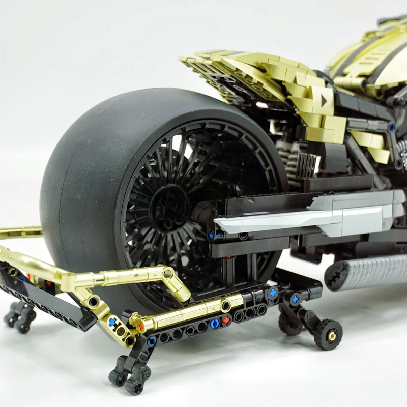 Technical City 672110 MOC Vintage Harleyed Motorcycle Sports Car Building Blocks Motorbike DIY Bricks Toys Boys Chrismas Gifts