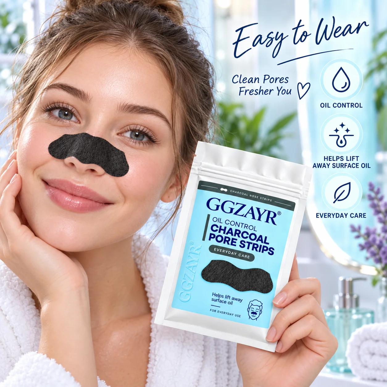 19PCS Charcoal Nose Pore Strip - Face Oil review and price
