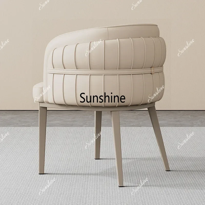 Home Dining ChairModern Simple Negotiation Chair Living Room Armrest Chair Kitchen Backrest Stool Hotel Dining Chairs