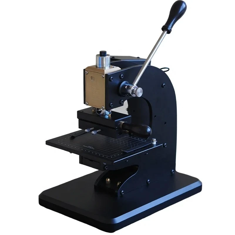 Mini Digital Hot Foil Stamping Machine Gold Silver Foil Manual Leather Logo Embossed Machine Upgrade T Slot Hot Stamping Machine