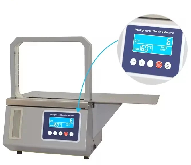 

DG-12 Automatic Banding Machine Small Vegetable Strapping Machine Without Glue Bread Tying Machine