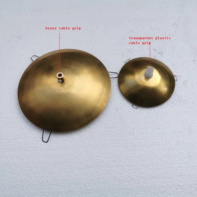 Brass Cap Flying Saucer Lampshade Tray Arc Cover with 3 Forks Galvanized Fixing Spring Clip 80-180mm Lighting Accessories