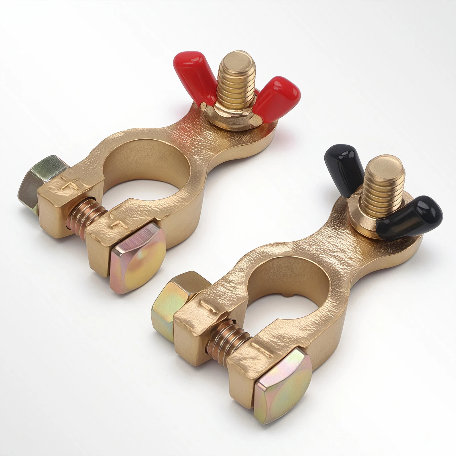 Battery Terminal Clamps Quick Release Brass - 1 زوج بطارية السيارة محطة المشابك