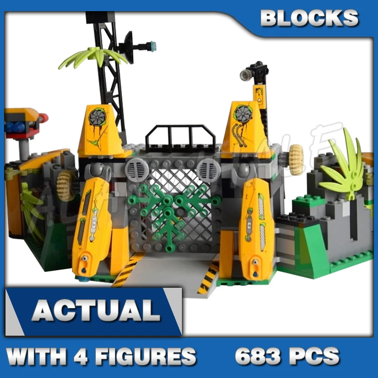 683pcs Chima Lavertus' Outland Base Workshop Lion Spider Vehicle Trap Plant 10079 Building Block Sets Compatible With Model