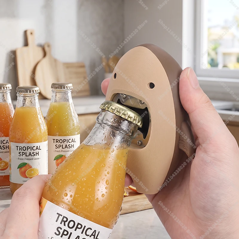 Shark Bottle Opener - Cute Chomp Beer Opener for Bar Kitchen, Funny Shark Mouth Opener Gadget Gift