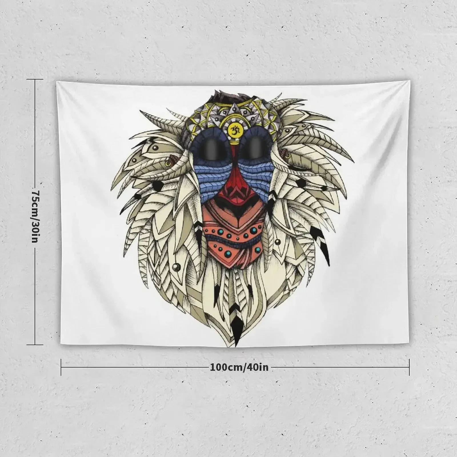 Ornate Color Rafiki Tapestry Bedrooms Decor Aesthetic Room Decor Tapestry