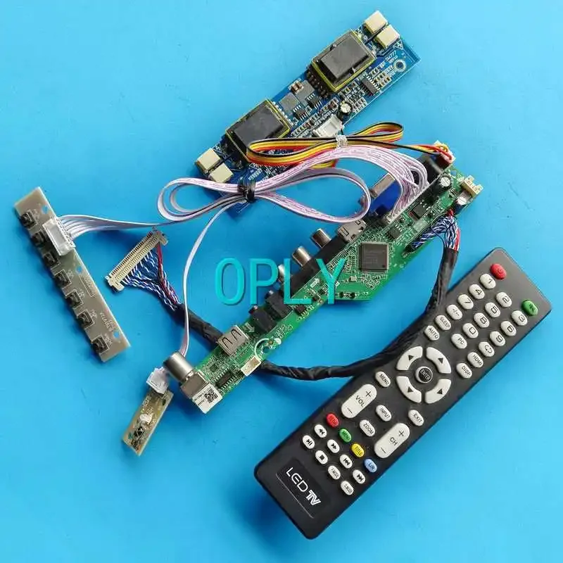 Para m220z1 mt220ww01 placa controladora de tela de exibição do portátil vga hdmi-compatível av usb lvds 30 pinos 4ccfl 1680*1050 22 "kit diy