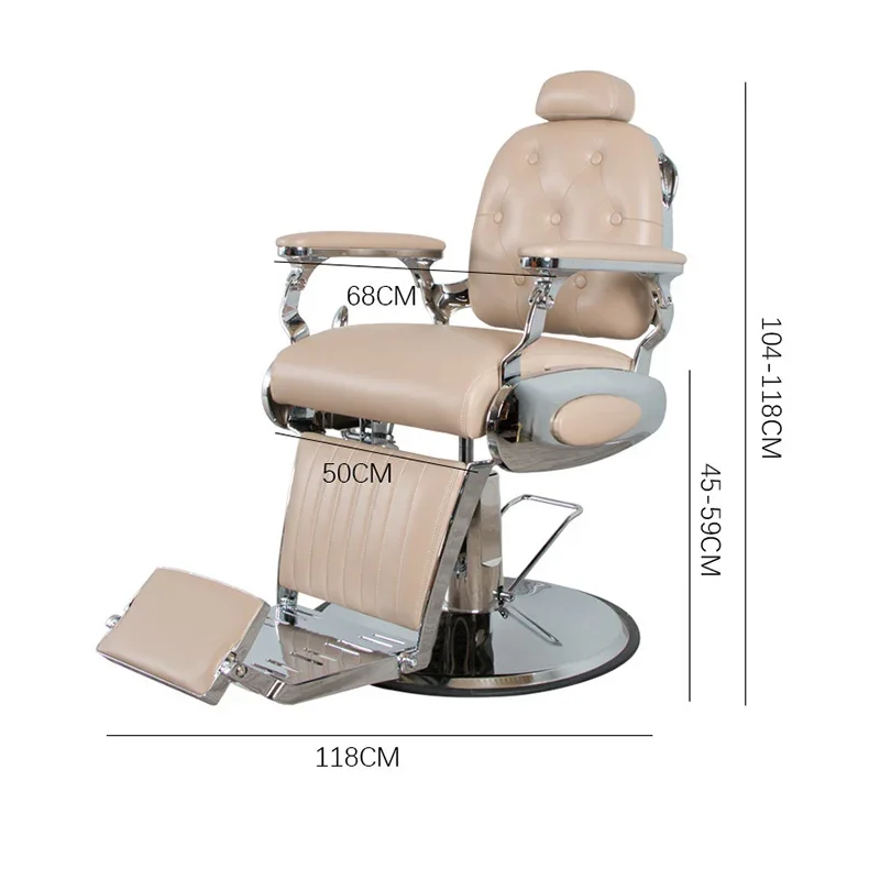 Vintage Specialty Barber Chair Multifunction Adjustable Design Ergonomic Premium Barber Chair Chaise Barber Stations Furniture