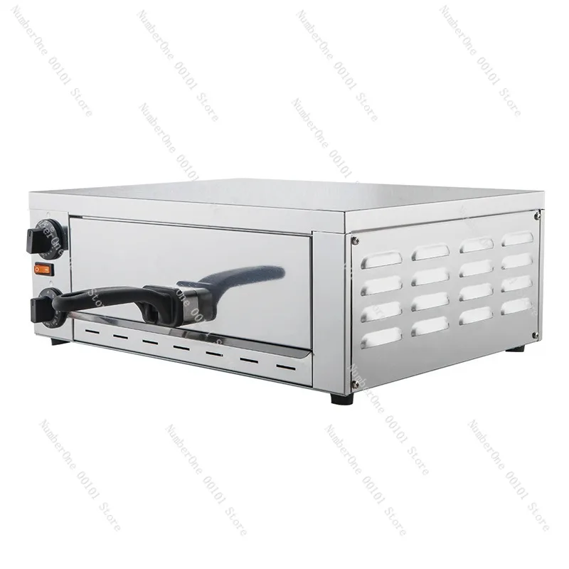 Portable Stainless Steel Electric Pizza Oven 12 Inch Rotating Baking Maker for Home Outdoor Patio Backyard Countertop Use