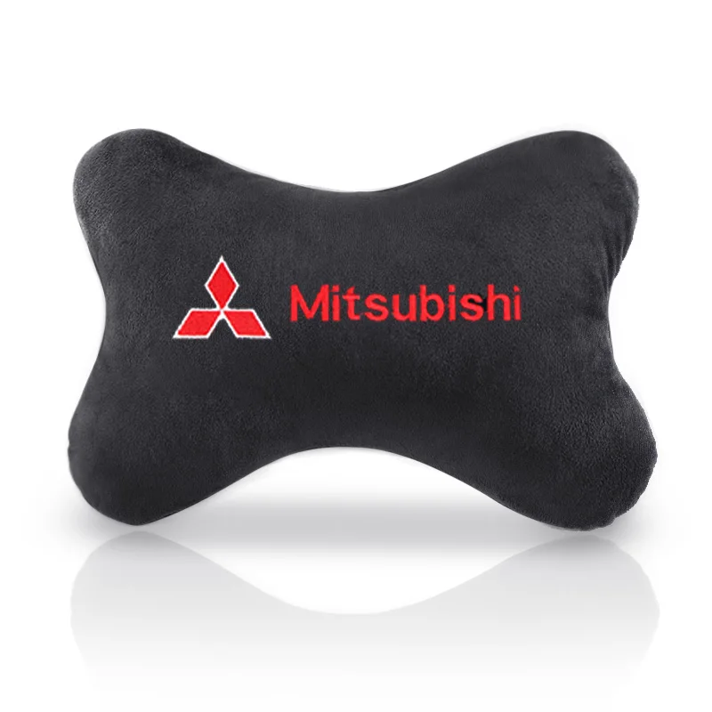 Car headrest pillow Neck Rest Cushion Headrest Pad Bone Pillow For Mitsubishi Asx Lancer Outlander Pajero Ralliart Accessories