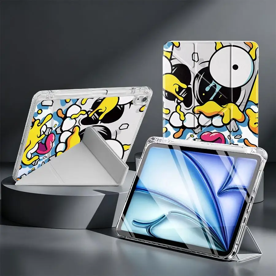 Tablet Case For Samsung Galaxy Tab A8 S8 A11 A9 Plus S9 Plus S7 FE S10 Lite With Pen Slot Cover The Simpsons Homer Bart