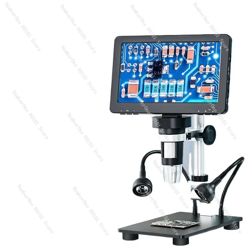 

Desktop Digital Microscope, 7-inch HD Display for Mobile Phone Repair, High-power Video Magnifier for Circuit Board and Chip