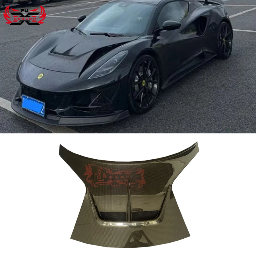 

Factory Direct Dry Carbon Fiber Front Bumper v Style Hood for Lotus Emira Body Kit